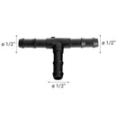 Tee Polietileno Pack 3 1/2" Negro 3U