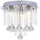 Lampara Techo Caldas 3 Luces Acero