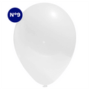Set Globos Color Blanco 50 Unidades N°9 Big Party
