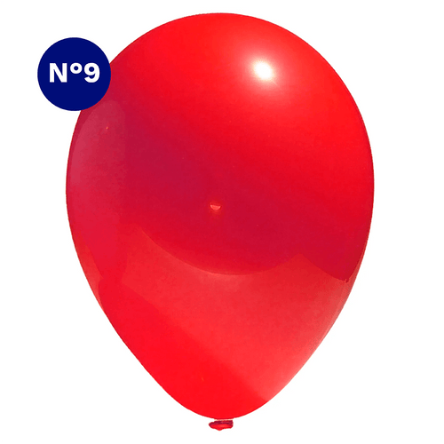 Set Globos Color Rojo 50 Unidades N°9 Big Party