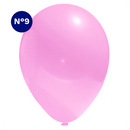 Set Globos Color Rosado Lima 50 Unidades N°9 Big Party
