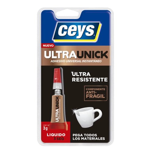 Adhesivo Instantaneo Ultraunick Liquido 3grs - Ceys