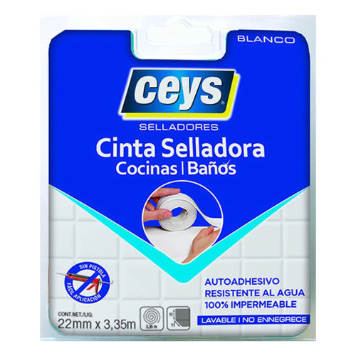 Cinta sellante Sellaceys Hogar 22mm x 3.35mts - Ceys