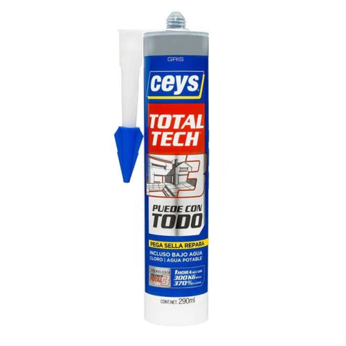 Adhesivo Sellante Totaltech Gris 290ml - Ceys