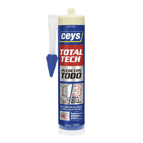 Adhesivo Sellante Totaltech Beige 290ml - Ceys