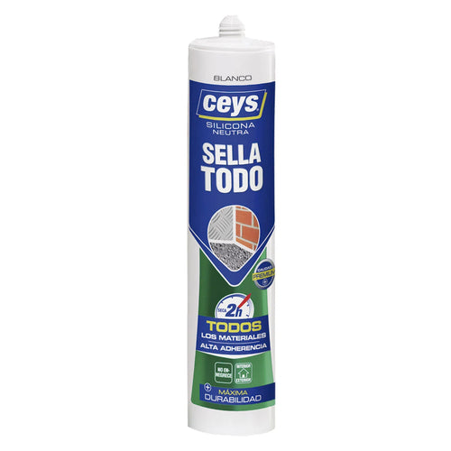 Silicona Neutra Sellatodo Blanco 280ml - Ceys
