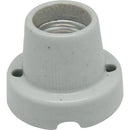 Portalampara Ceramica Base Recta Blanco