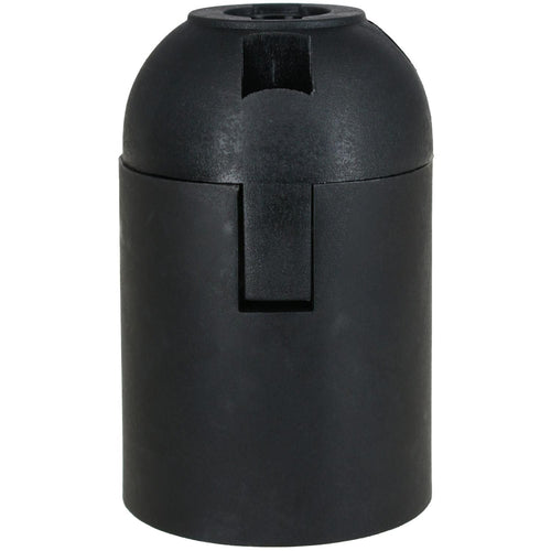 Portalampara Plastico Bornera Negro