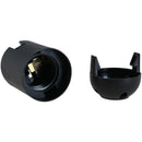 Portalampara Plastico Bornera Negro