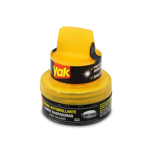 Betun para zapatos en Crema Negro 45ml - Yak