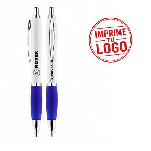 Boligrafo Plastico Wind Stella (Azul, Impresion Un Color)