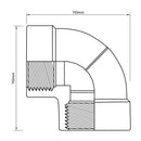 Codo 90O Pvc-P Hi/Hi 2" 1U