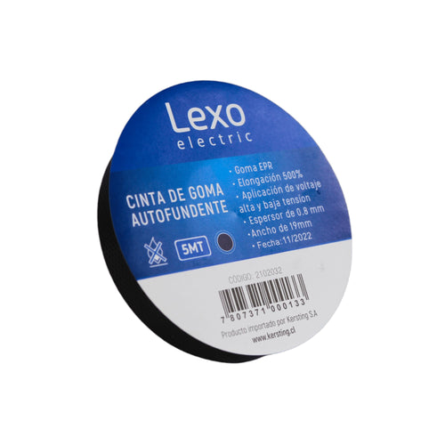 Cinta de goma autofundente 5mts x 19mm - Lexo