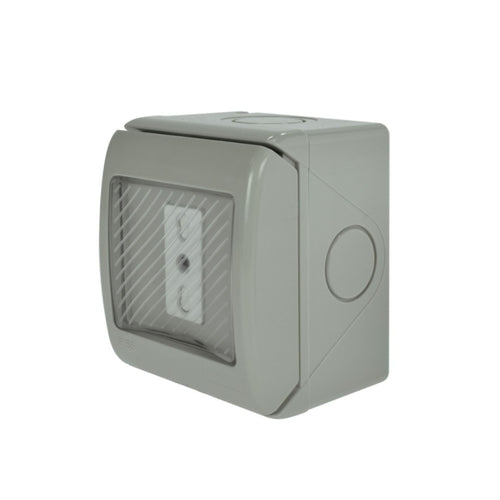 Caja de enchufe Hidrobox simple IP55 10/16A - Lexo