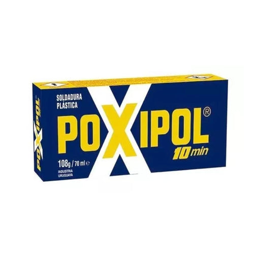 Adhesico Epoxico 10 minutos Metalico 70ml - Poxipol