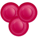 Plato Carton Fucsia 23 Cm 10 Unidades Nacional