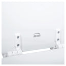 Asiento WC E Madera Elongado Base Plastica Ajustable Blanco
