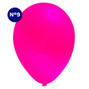 Set Globos Color Fucsia 50 Unidades N°9 Big Party