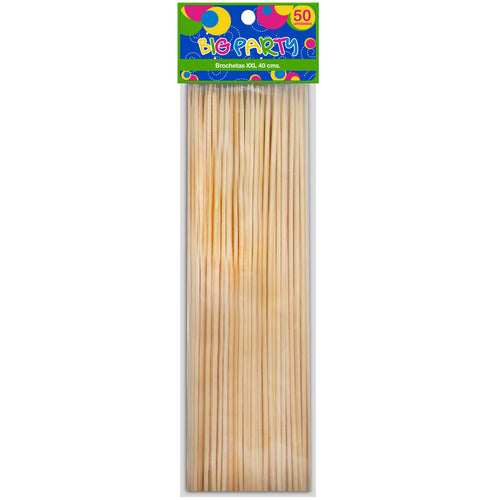 Brochetas Xxl 40 Cm 50 Unidades Big Party