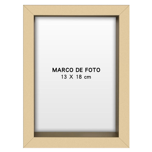 Marco De Foto Caja 17X23 Cm Dorado Mdf