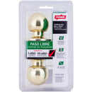 Cerradura Libre Paso Bola Bronce Pulido Fx