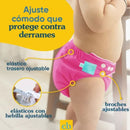 Pañales Niña reutilizables Margarita 3 + 6 insertos - Charlie Banana