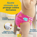 Pañales Niña reutilizables Gratitude 3 + 6 insertos - Charlie Banana