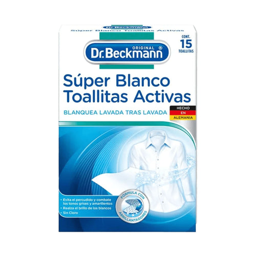 Super Blanco Toallitas Activas 15un - Dr. Beckmann