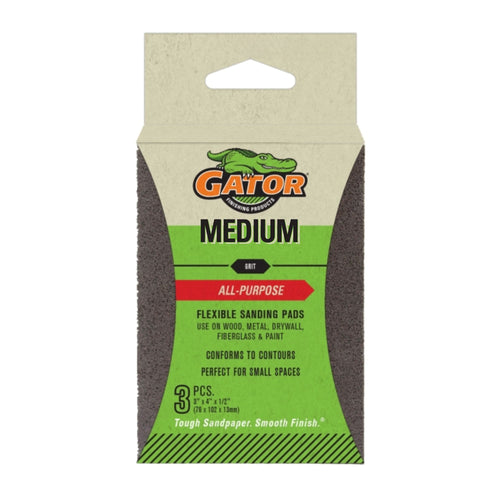 Esponja abrasiva flexible Grano Medio 3un - Gator