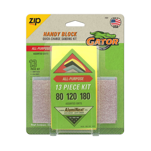 Kit de Lijado Rapido Multiproposito 12 hojas - Gator