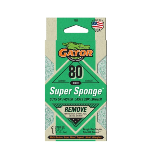 Super Esponja Premium de oxido de aluminio Grano 80 - Gator