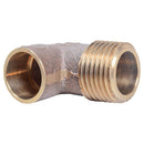 Codo Bronce So/He 1/2" 1U