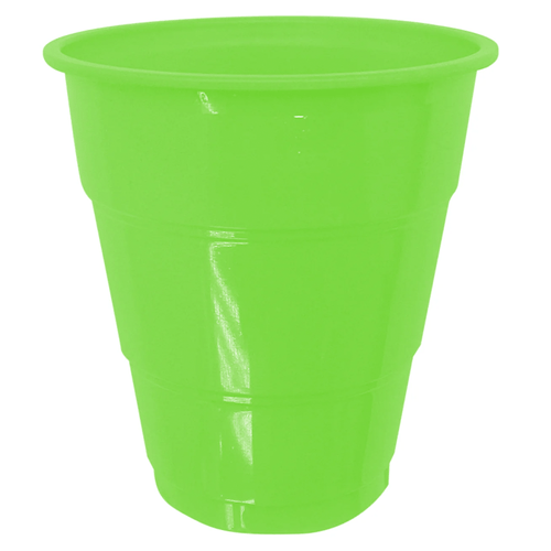 Vasos Plasticos Color Verde Lima 210 Cc 10 Unidades Big Party