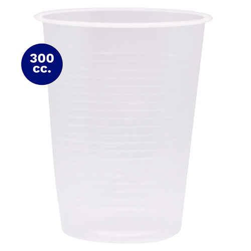 Vasos Plasticos Color Blanco 300 Cc 25 Unidades Big Party