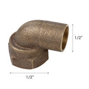 Codo Bronce So/Hi 1/2" 5U