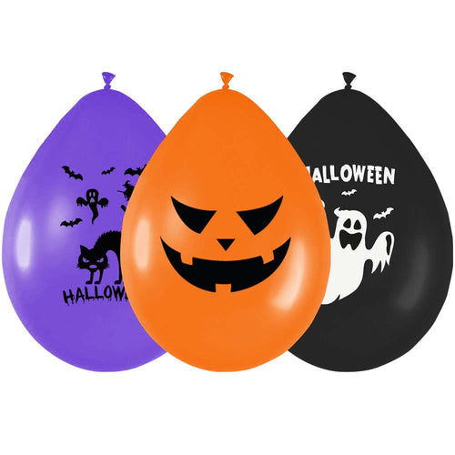 Set 12 Globos Decoracion Halloween Big Party