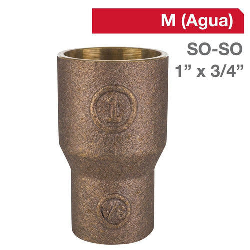 Copla Bronce So/So 1" X 3/4" 1U