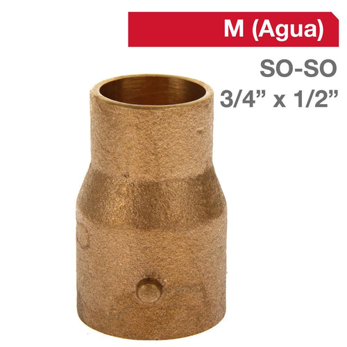 Copla Bronce So/So 3/4 Pulg X 1/2 Pulg 1 Un
