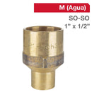 Copla Bronce So/So 1" X 1/2" 1U