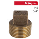 Tapa Tornillo Bronce He 3/4" 1U