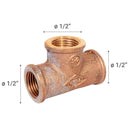 Tee Bronce Hi/Hi/Hi 1/2" 1U