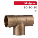 Tee Bronce So/So/So 1" 1U