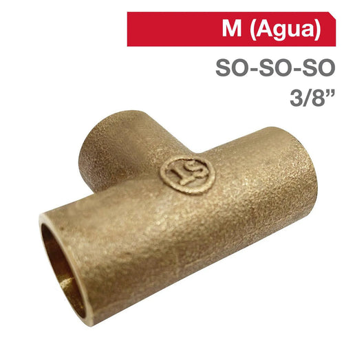 Tee Bronce So/So/So 3/8" 1U