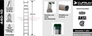 Escalera Aluminio Recta Simple 3.05 M. 10 Peldaños Cuprum