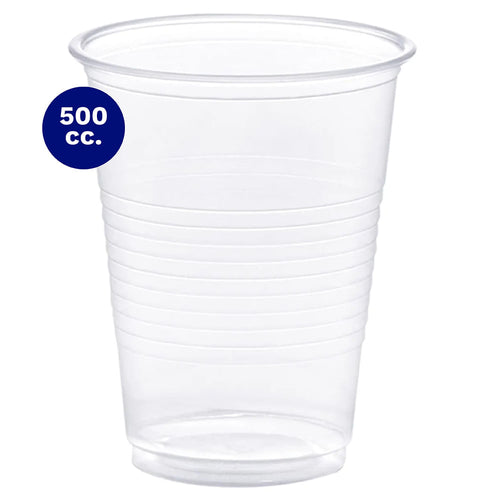 Vasos Plasticos Transparentes 500 Cc 25 Unidades Big Party