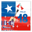 Set Servilletas Dieciocheras Chile 33X33 Cms 20 Unidades Big Party