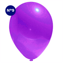 Globos Color Morado 25 Unidades N° 9 Big Party