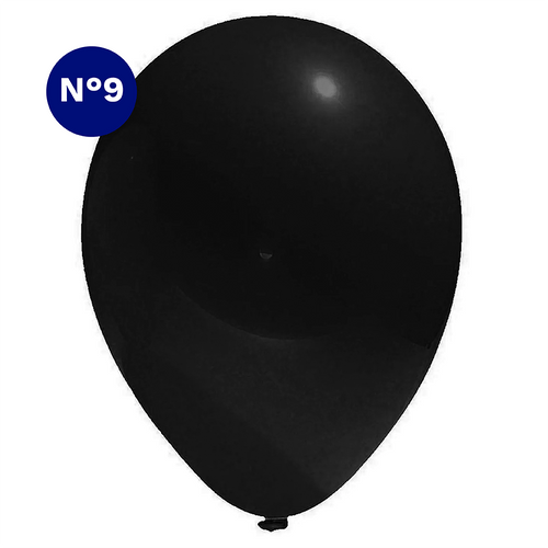 Globos Color Negro 25 Unidades N° 9 Big Party