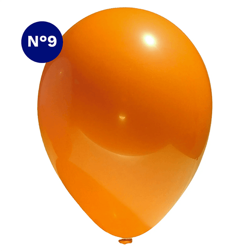 Globos Color Naranjo 25 Unidades N° 9 Big Party