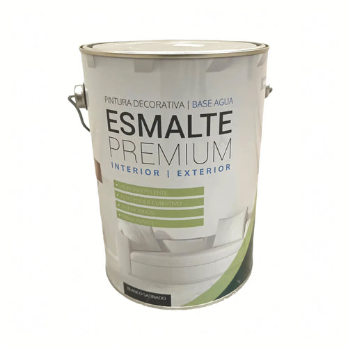 ESMALTE AL AGUA SATIN PREM BLANCO 1 GAL